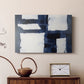 Blue and White Abstract XCIV - Canvas Art Print