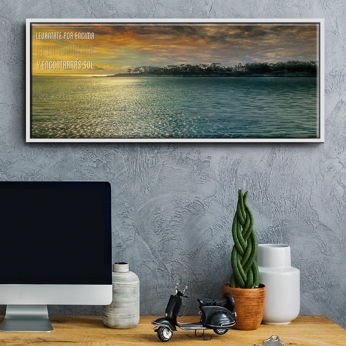 Encontraras - Floater Framed Canvas Print