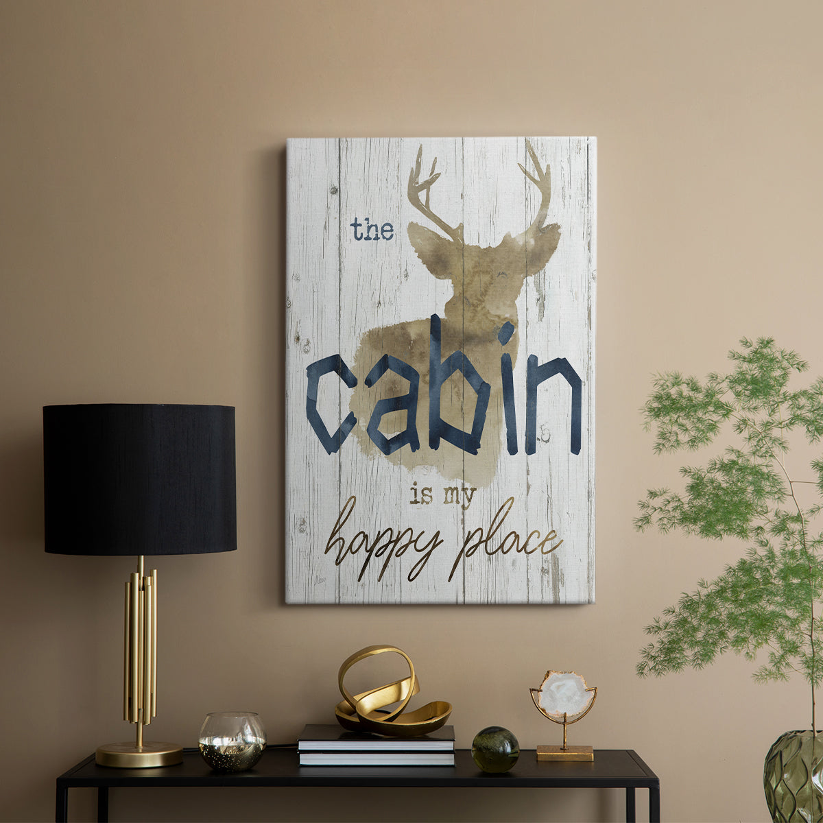 Happy Place Cabin - Canvas Art Print