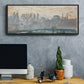 Winter Landscape with Evening Sky, 1870 - Floater Framed Canvas Print