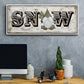 Winter Wonderland Friend Snow - Floater Framed Canvas Print