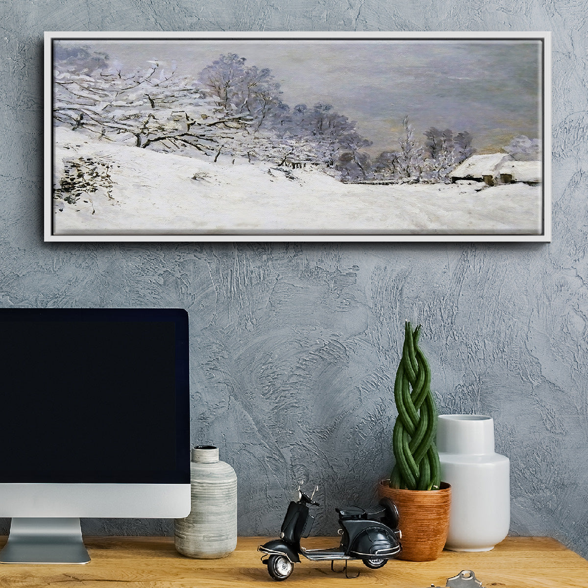 The Road in Front of Saint - Floater Framed Canvas Print