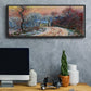 Road to Giverny in Winter, Sunset, 1885 - Floater Framed Canvas Print