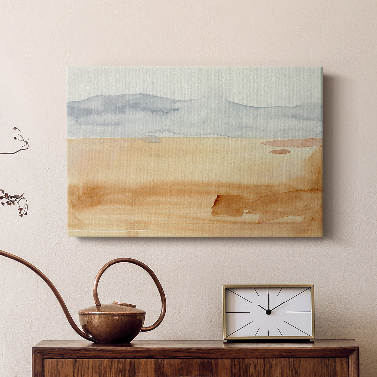 Ash Blue Horizon II - Canvas Art Print