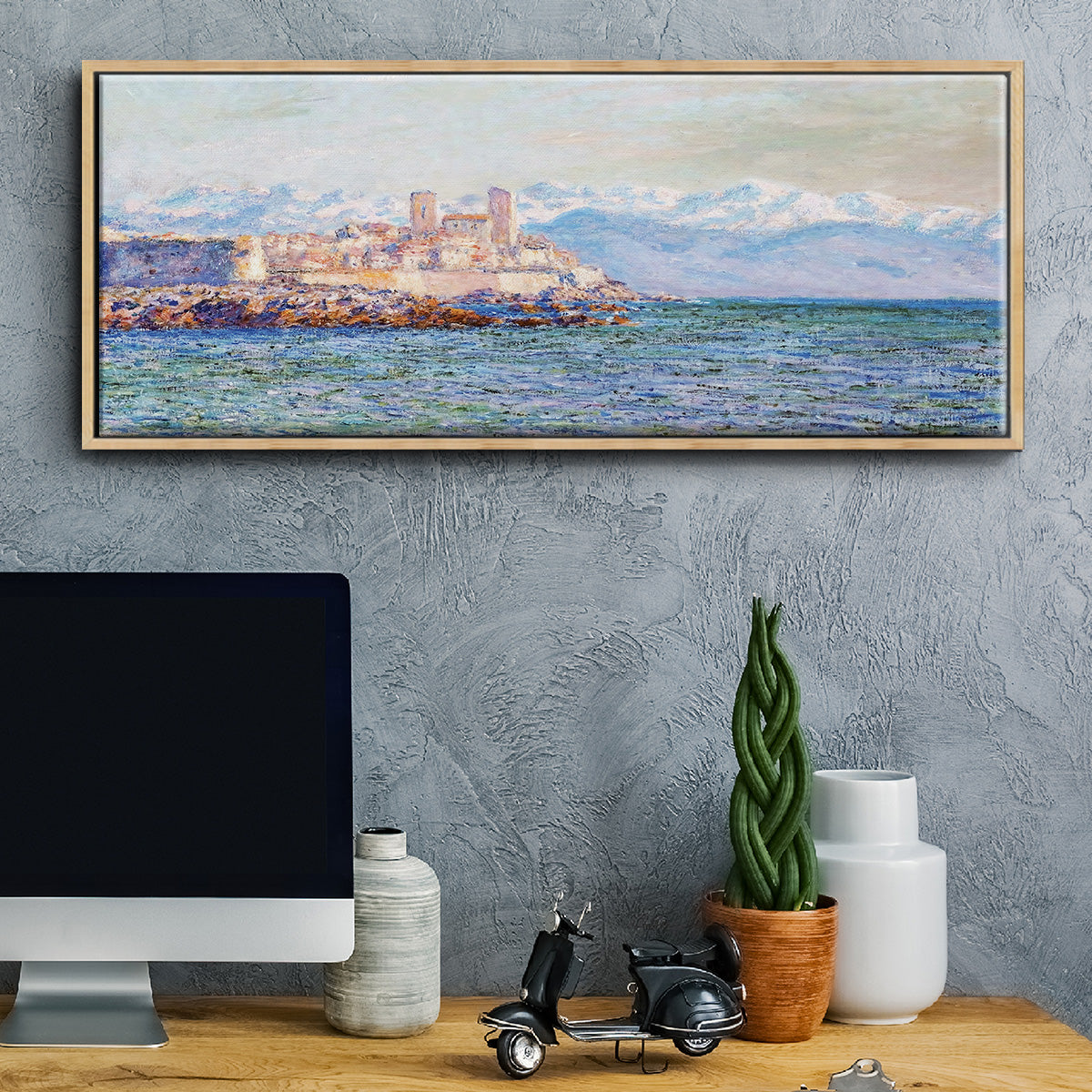 The Old Fort at Antibes, 1888 - Floater Framed Canvas Print