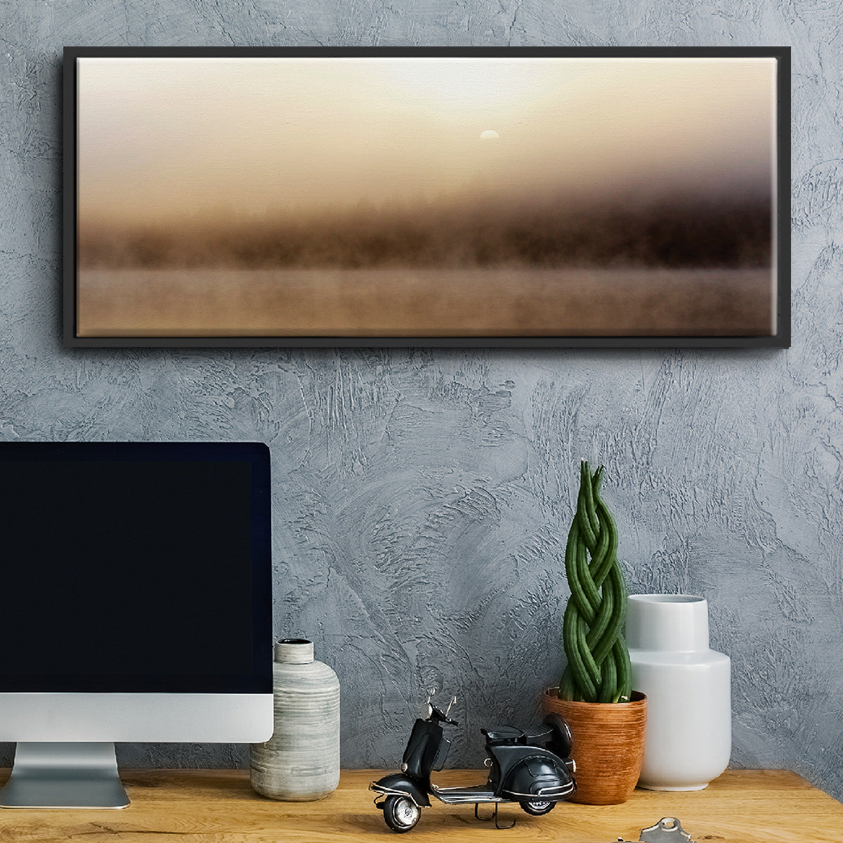 Break of Dawn - Floater Framed Canvas Print
