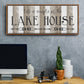 Simple at the Lake House - Floater Framed Canvas Print