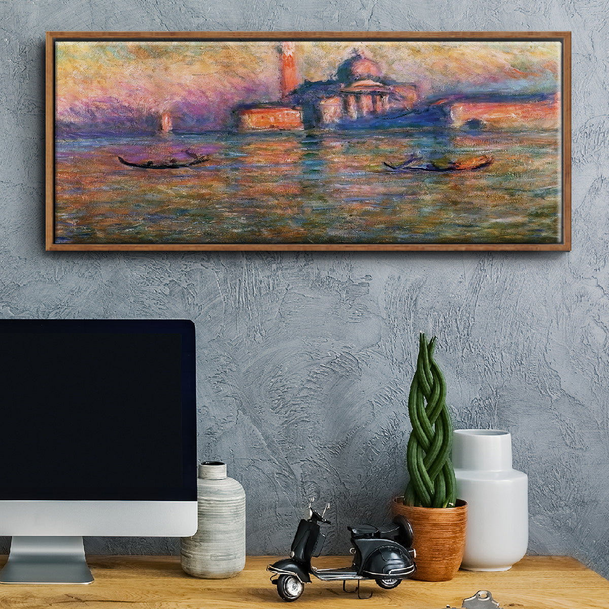 San Giorgio Maggiore, 1908 - Floater Framed Canvas Print