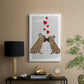 French Kiss and Hearts - Canvas Art Print