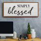 Simply - Floater Framed Canvas Print