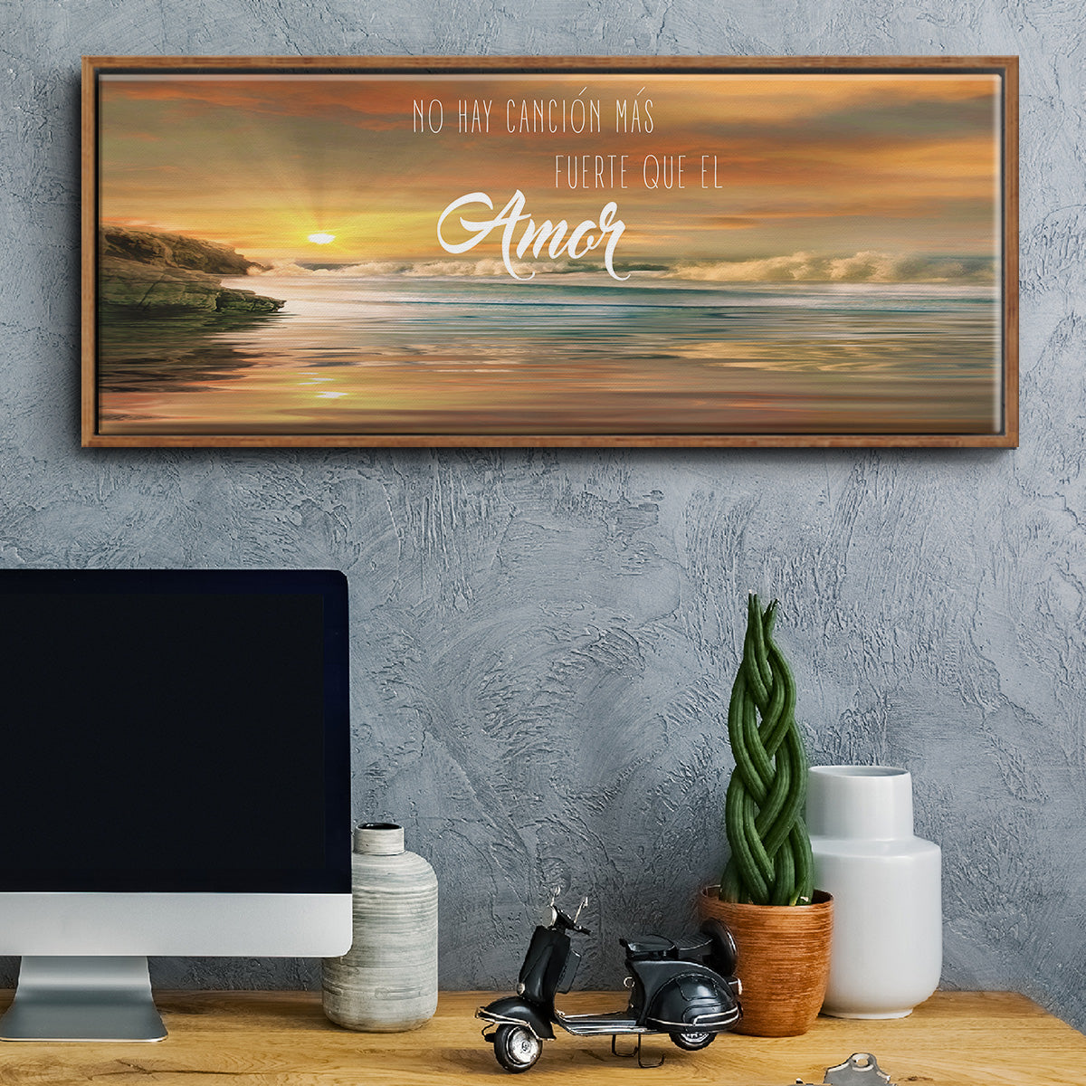 Amor - Floater Framed Canvas Print