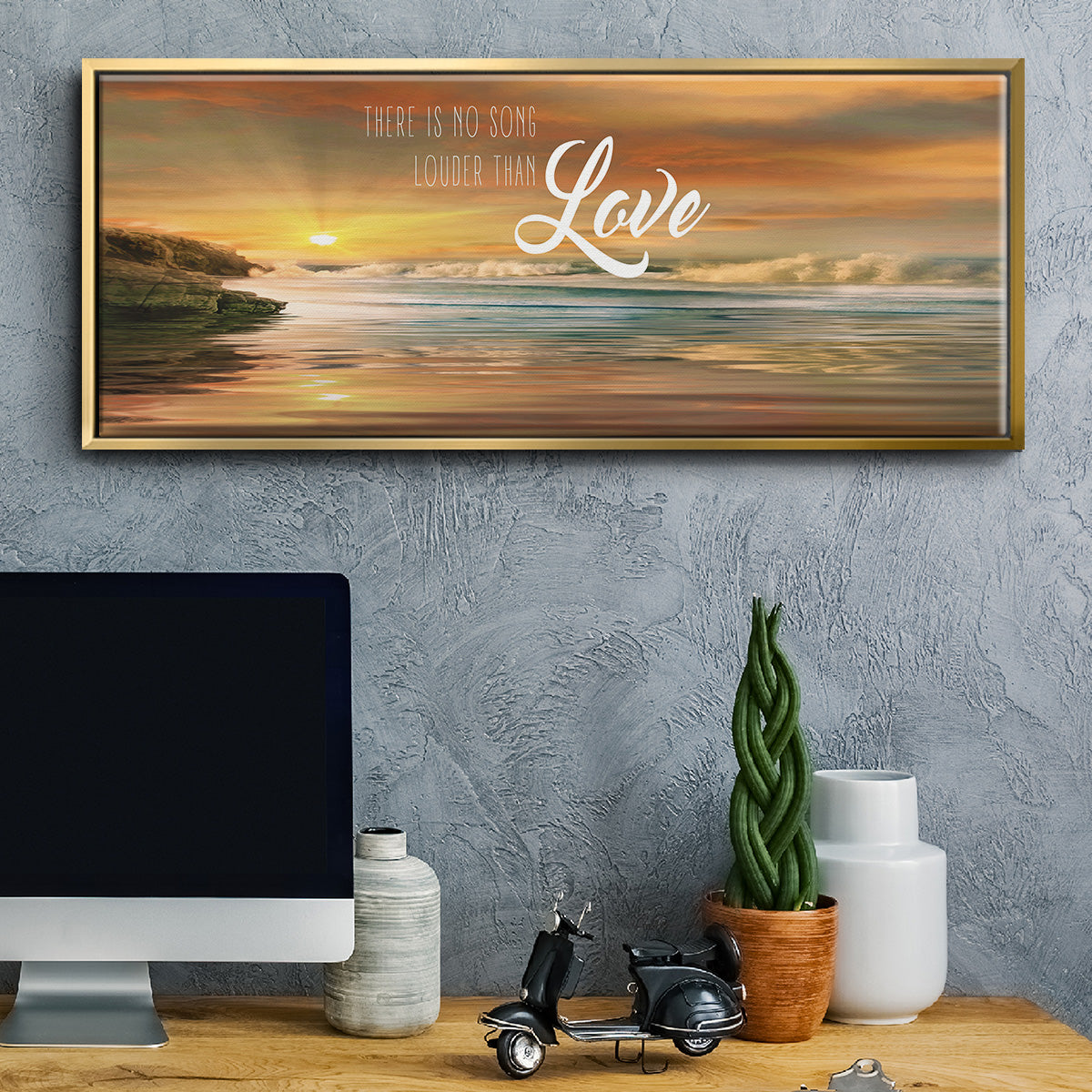 Louder Than - Floater Framed Canvas Print