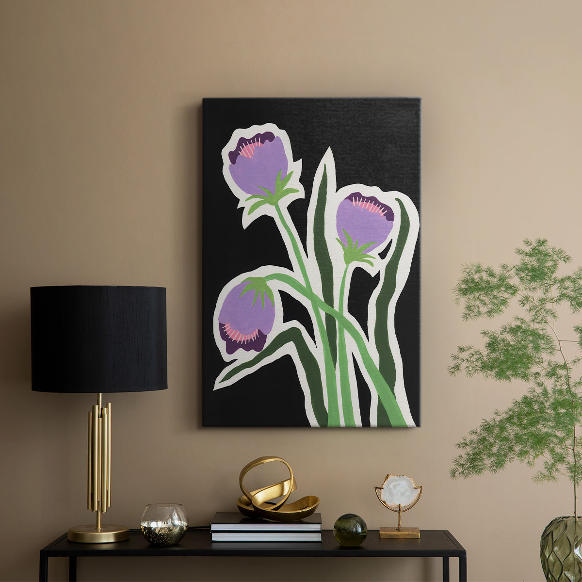 Pop Flowers II - Canvas Art Print