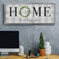 Home is Our Happy Place - Floater Framed Canvas Print