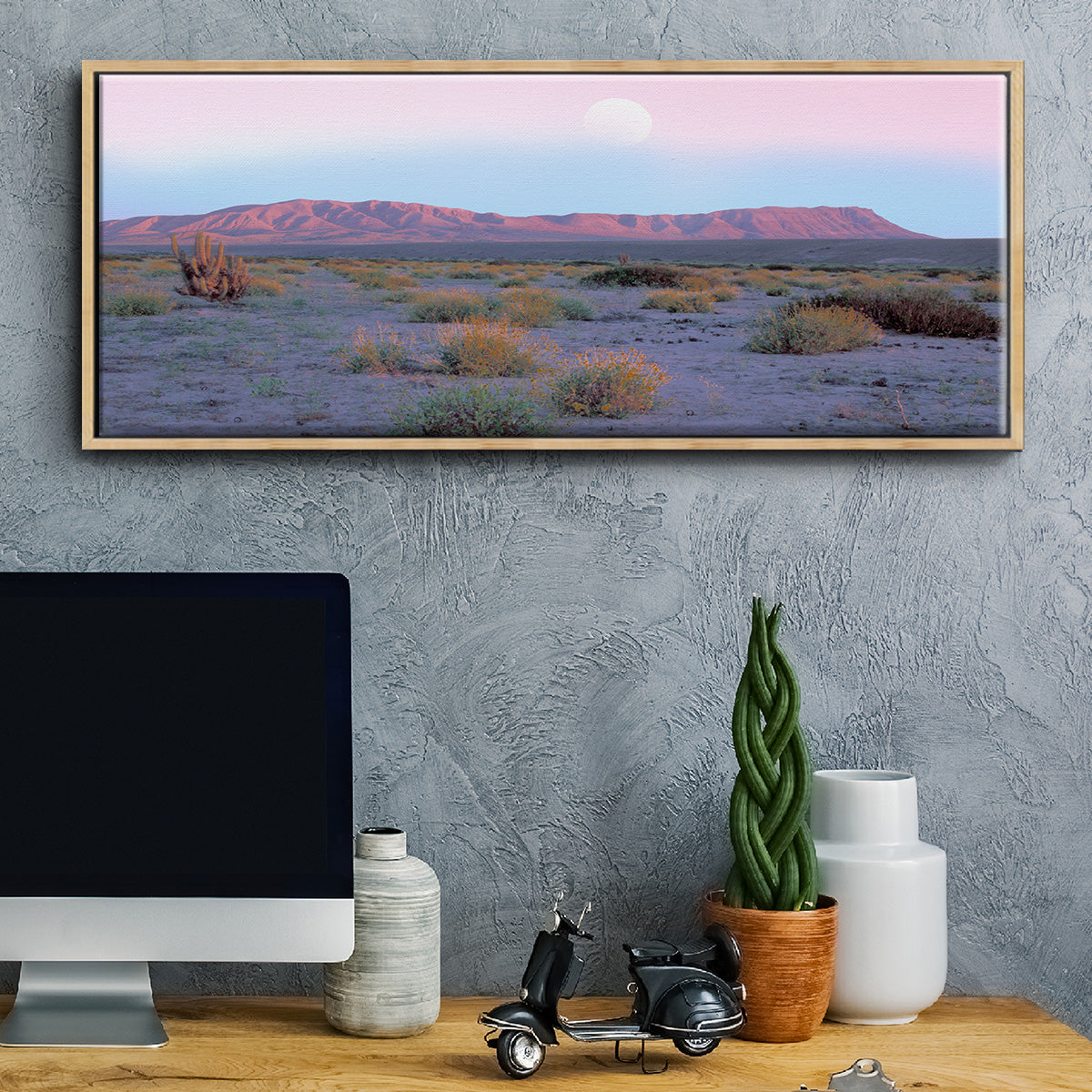 Vallenar Atacama Desert - Floater Framed Canvas Print