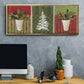 Holiday Greenery - Floater Framed Canvas Print