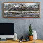 Snow in Vétheuil - Floater Framed Canvas Print