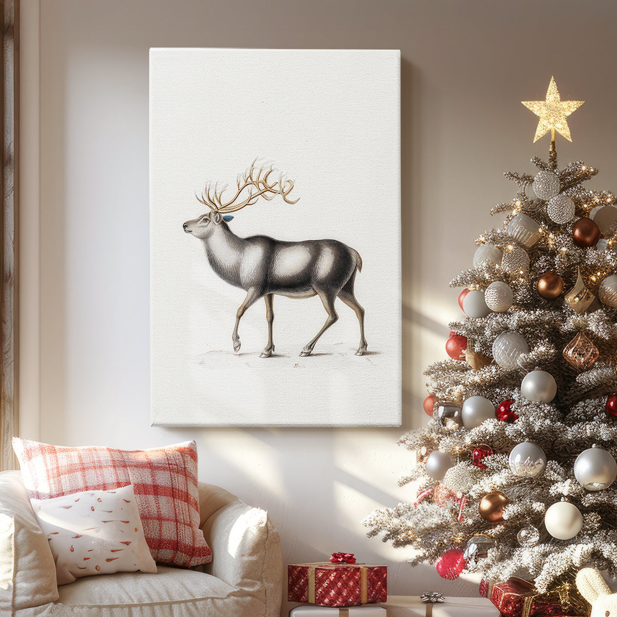 Eve of Frostlit Nativity - Canvas Art Print