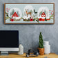 Snow Globe Village Collection D - Floater Framed Canvas Print