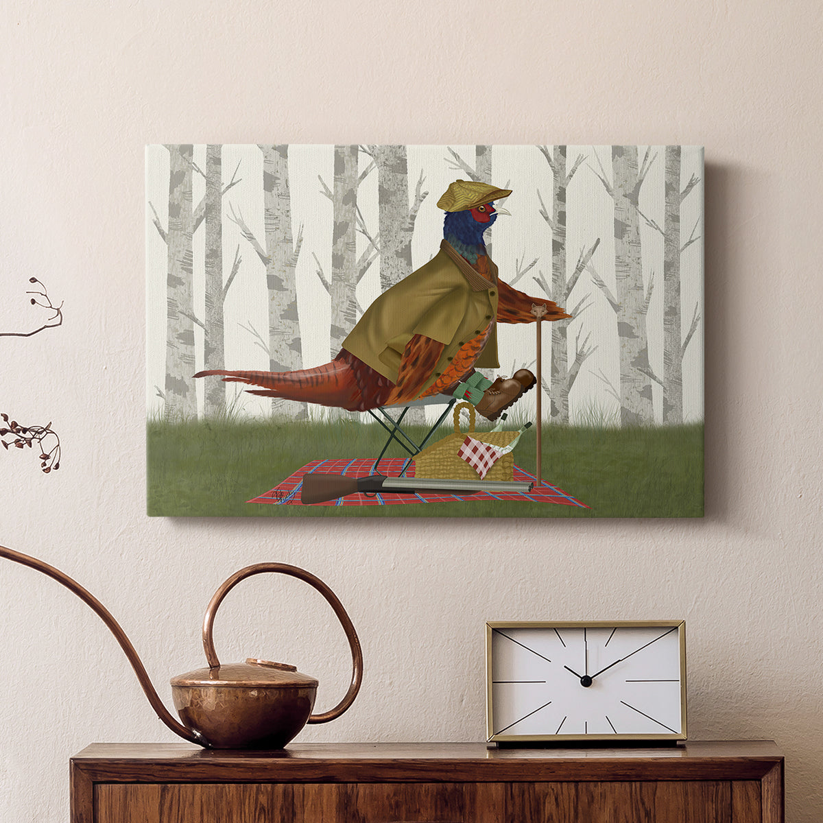 Pheasant Shooting Party 4 - Canvas Art Print