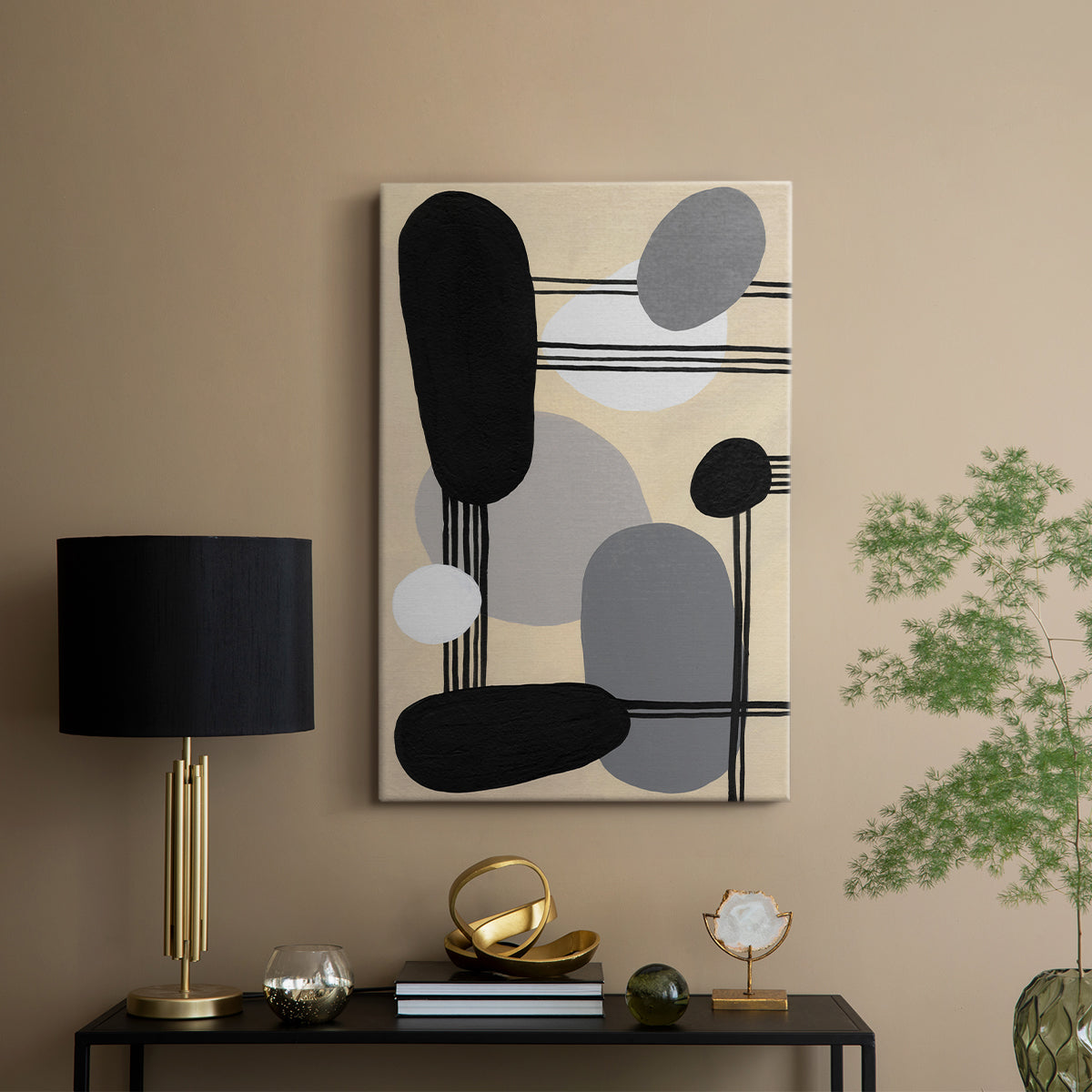 Interconnected Shapes I - Canvas Art Print