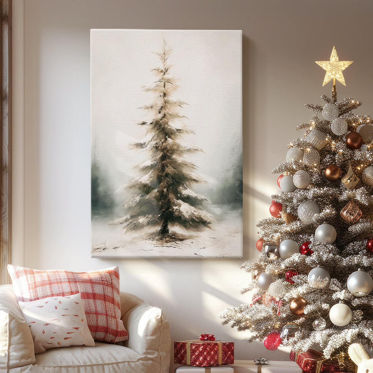 Pines of Silver Serenade - Canvas Art Print