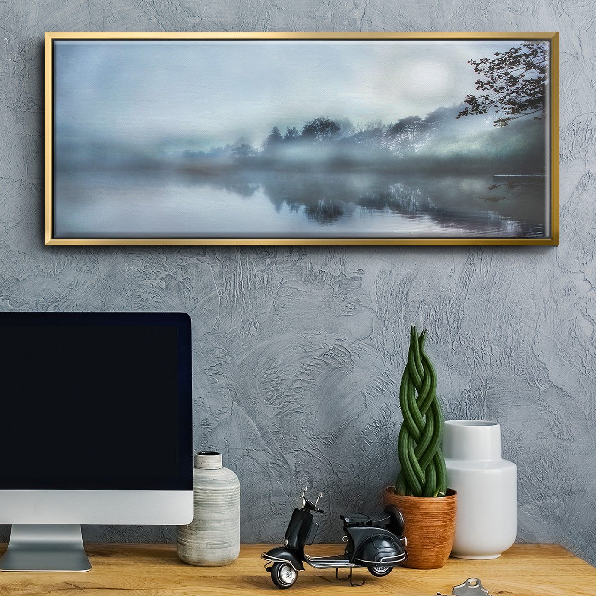 Morning Wonders - Floater Framed Canvas Print