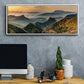 Jinshanling Mountains at Sunrise in Autumn Colors - Floater Framed Canvas Print