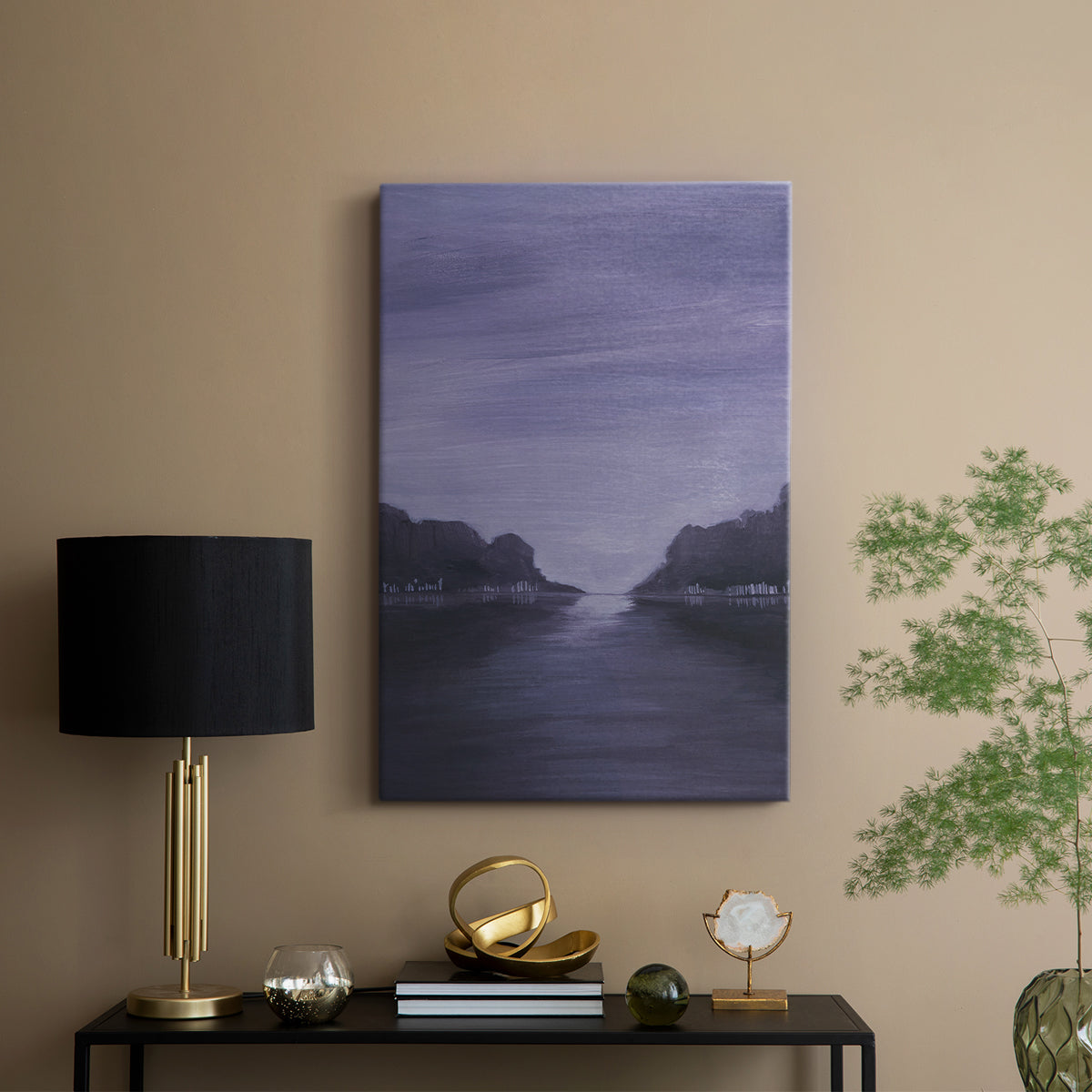 Amethyst Moonlight I - Canvas Art Print
