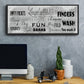 Laundry Rules - Floater Framed Canvas Print
