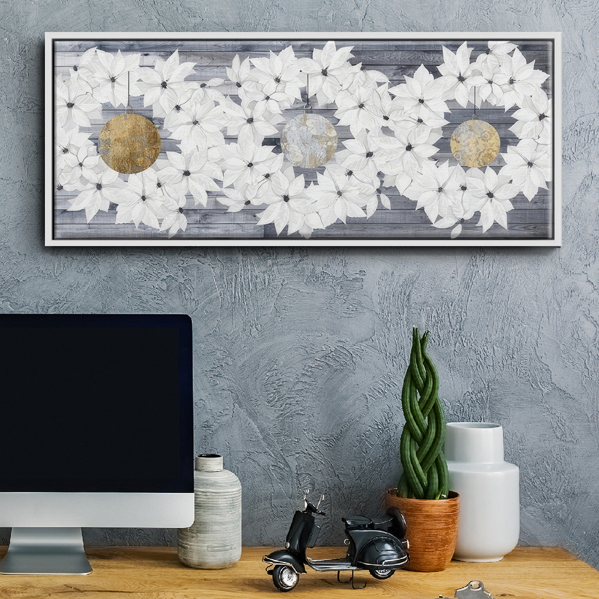 Sophisticated Christmas Collection H - Floater Framed Canvas Print