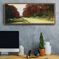 Road in a Forest Fontainebleau, 1864 - Floater Framed Canvas Print