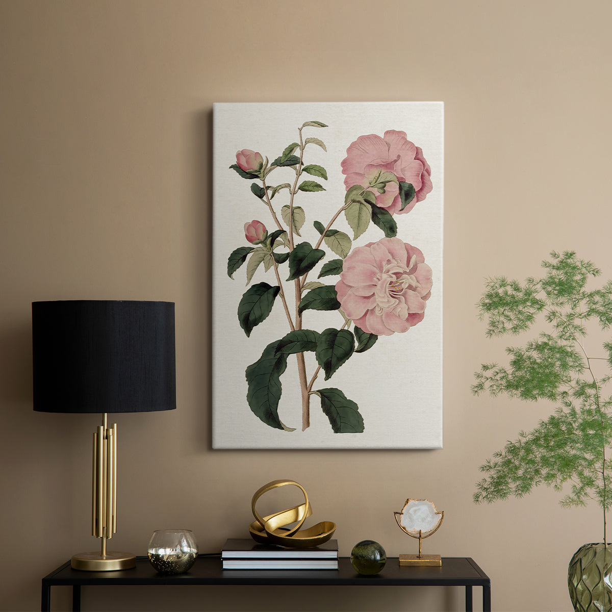 Pink Floral Mix IV - Canvas Art Print