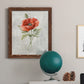 Linen Poppy - Premium Canvas Framed in Barnwood - Ready to Hang