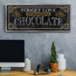 Chocolate - Floater Framed Canvas Print