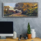 The Road to the Farm of Saint - Floater Framed Canvas Print