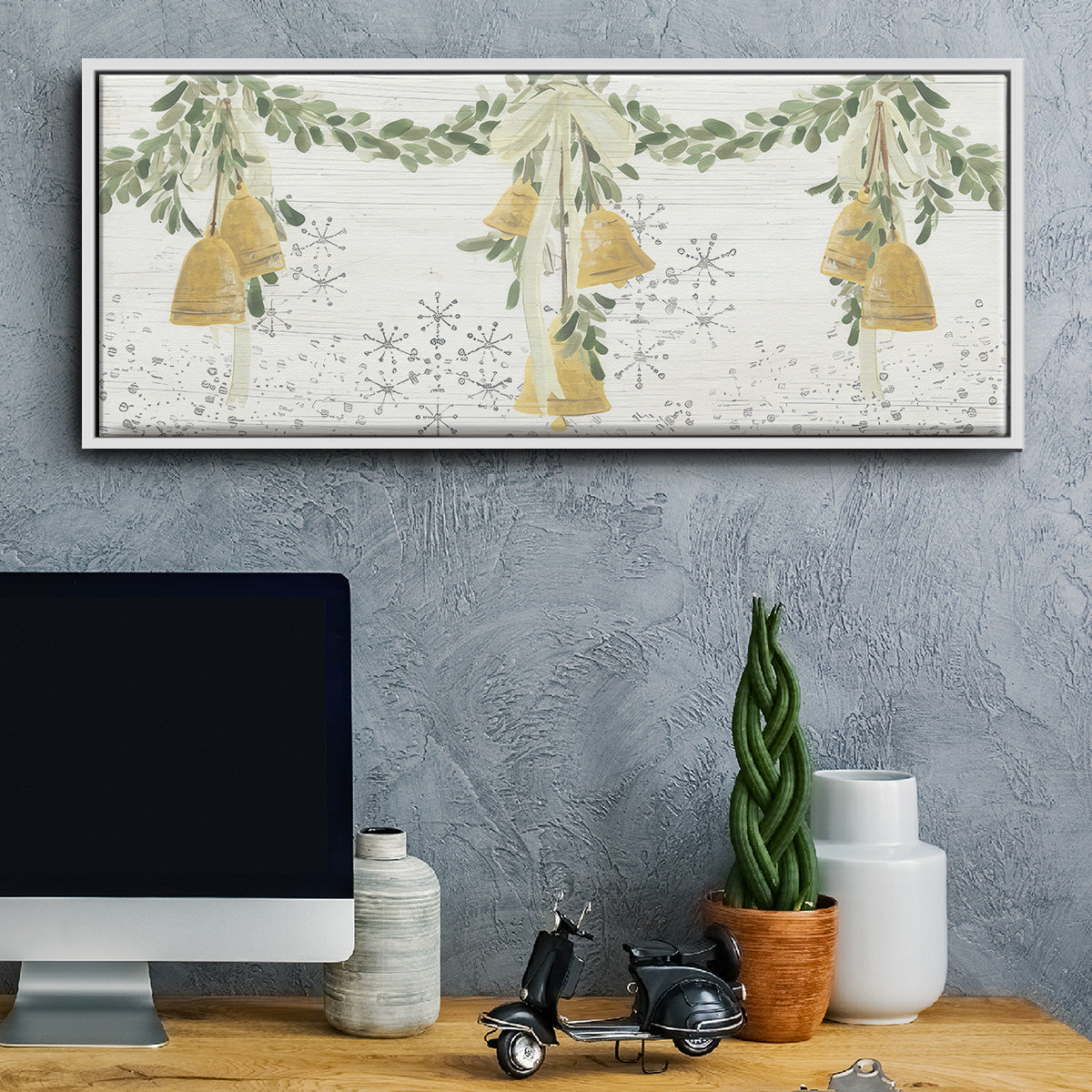 Holiday Bells - Floater Framed Canvas Print
