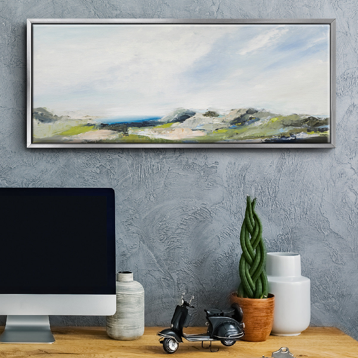 The Earth Sings - Floater Framed Canvas Print