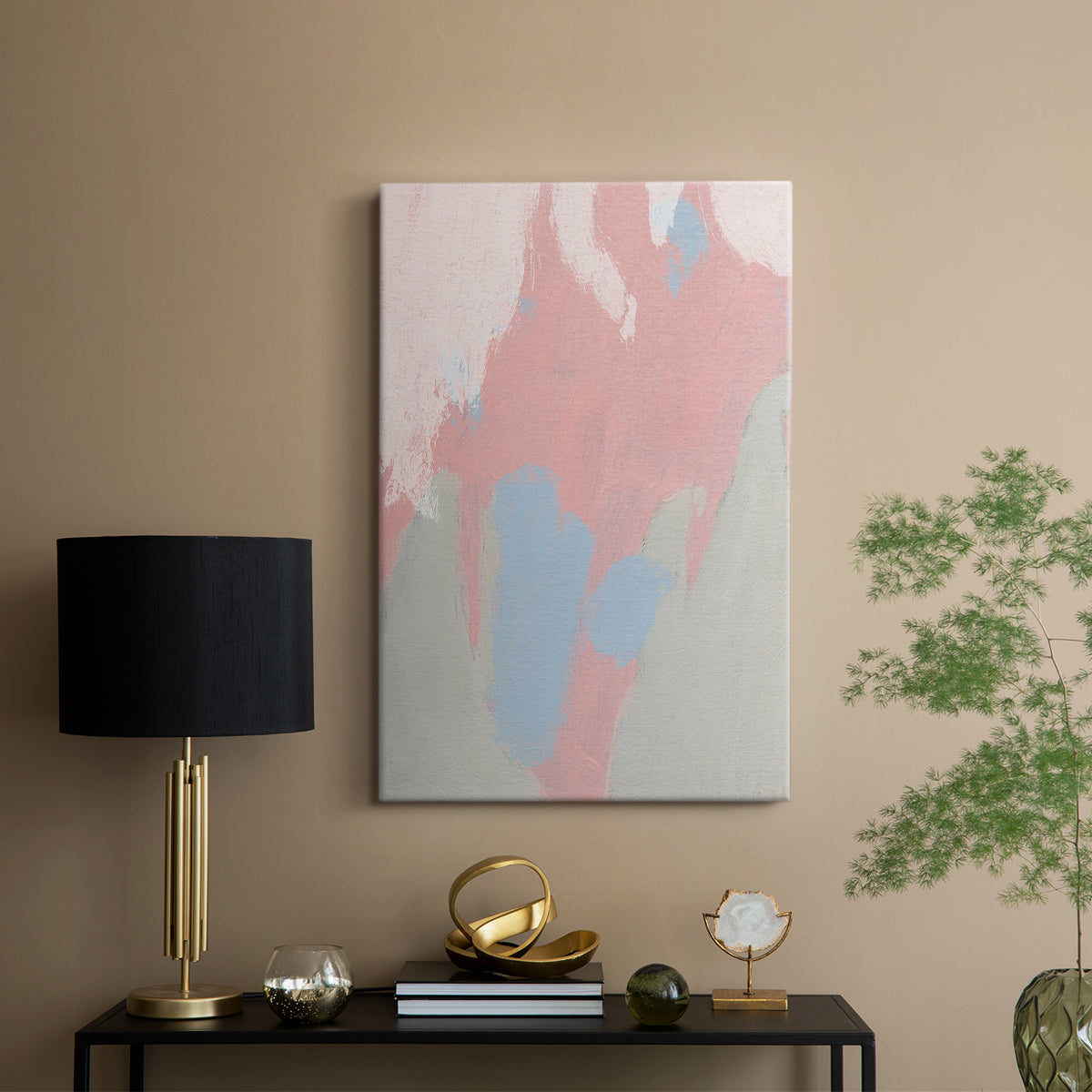 Blushing Abstract III - Canvas Art Print