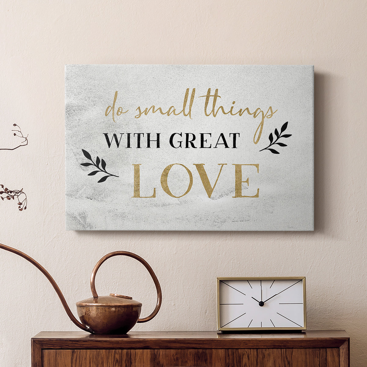 Small Things Gold - Canvas Art Print