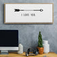 Love Arrow I - Floater Framed Canvas Print