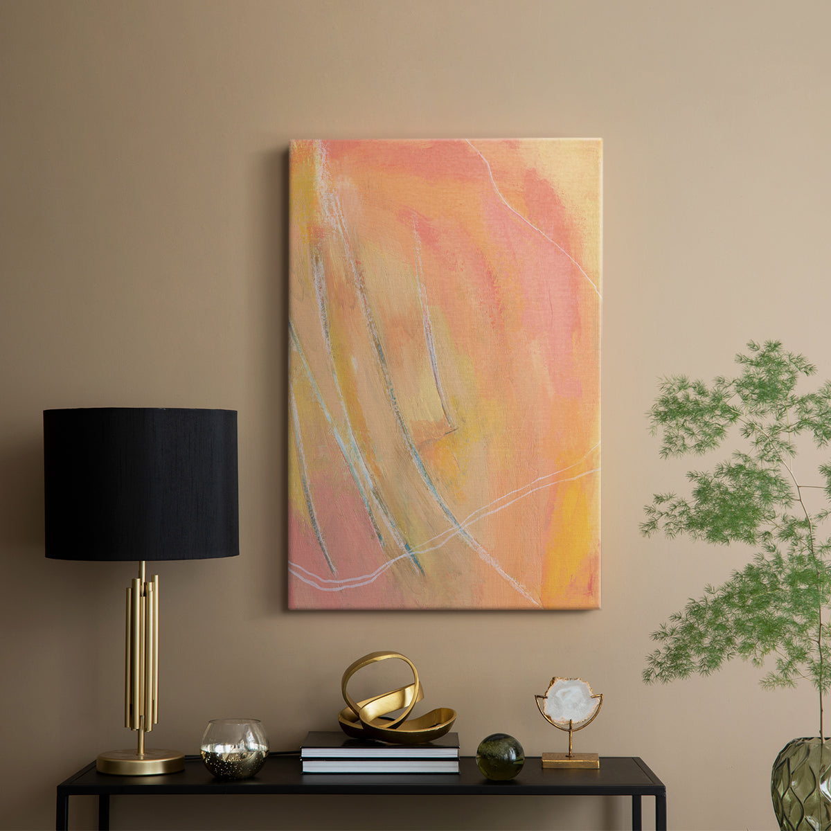 Peach Bliss I - Canvas Art Print