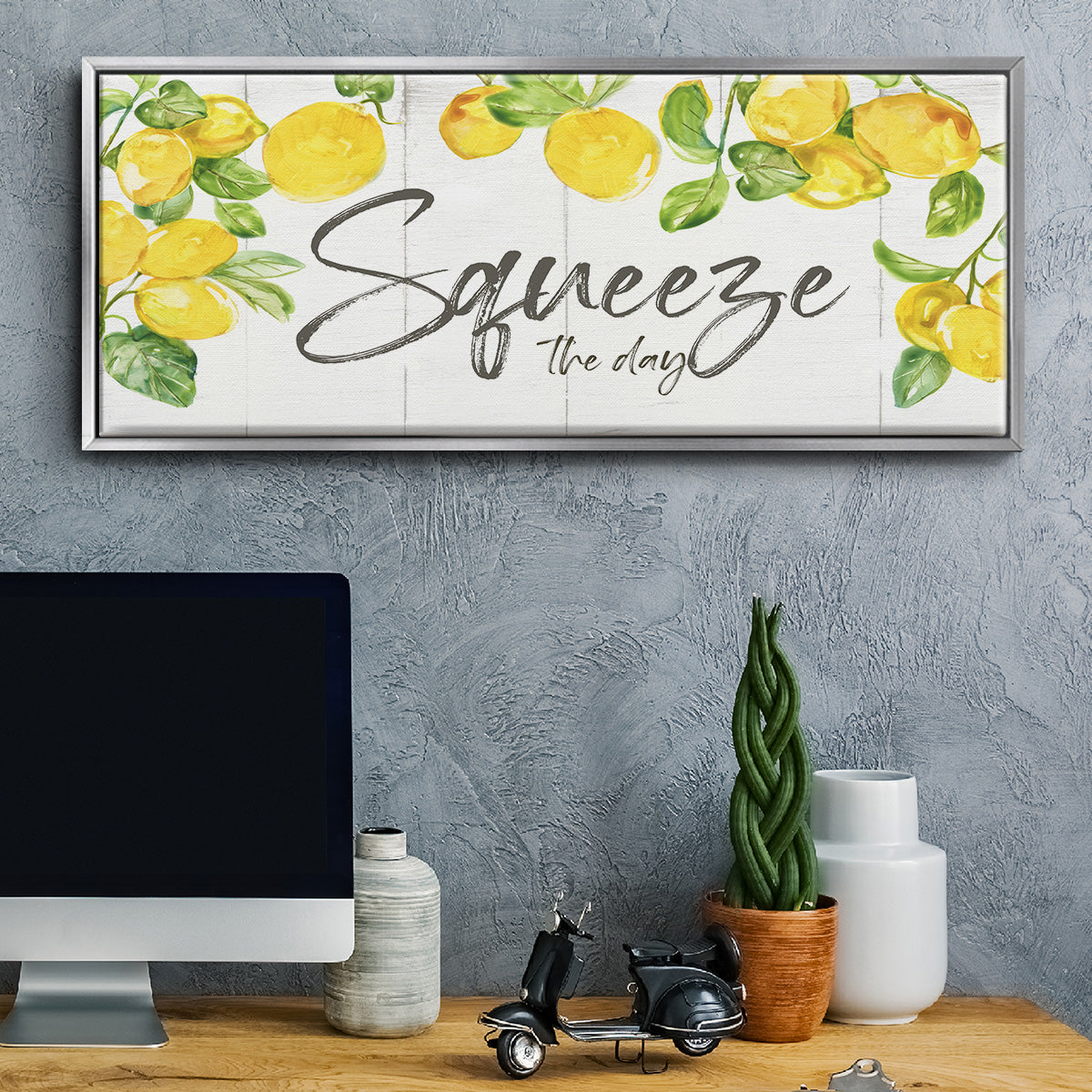 Lemon Squeeze - Floater Framed Canvas Print