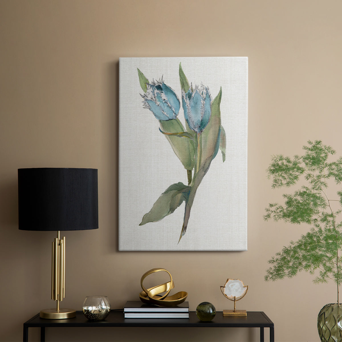 Blue Tulip Picks II - Canvas Art Print