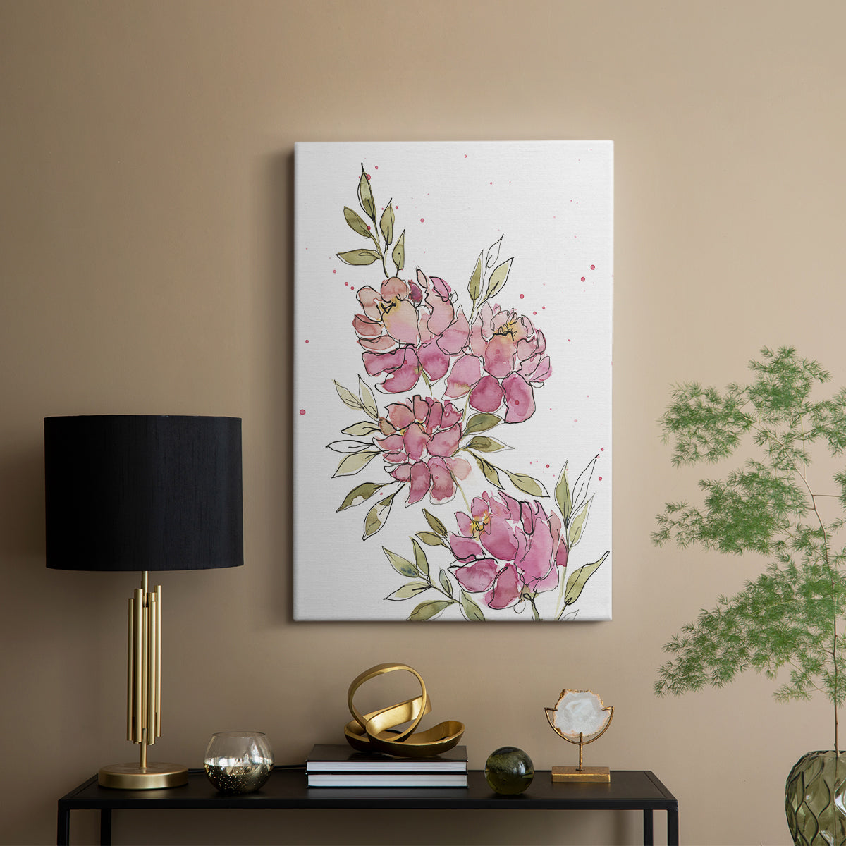 Watercolor Blooms I - Canvas Art Print
