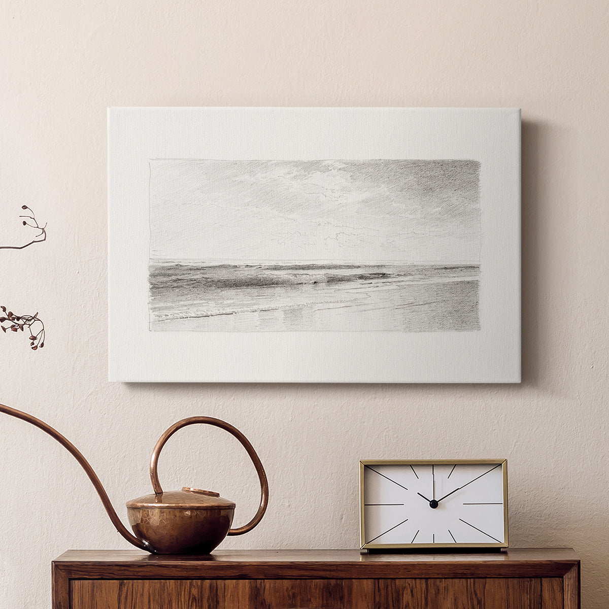 Vintage Sketch LXXXIII - Canvas Art Print