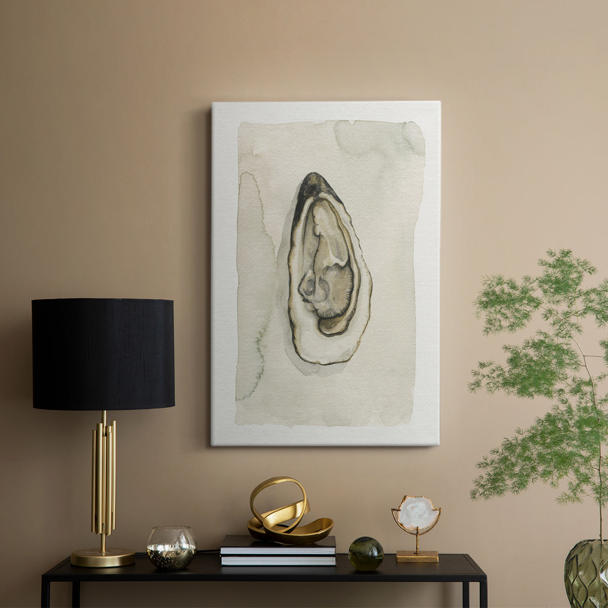 Soft Half Shell I - Canvas Art Print