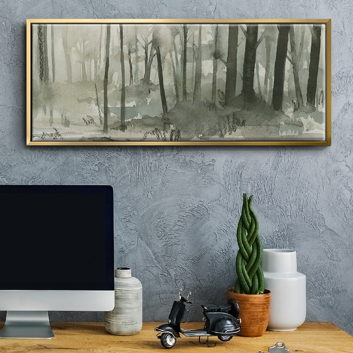 Into the Woods II - Floater Framed Canvas Print
