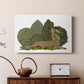 Hare Reclining in Leaves - Canvas Art Print