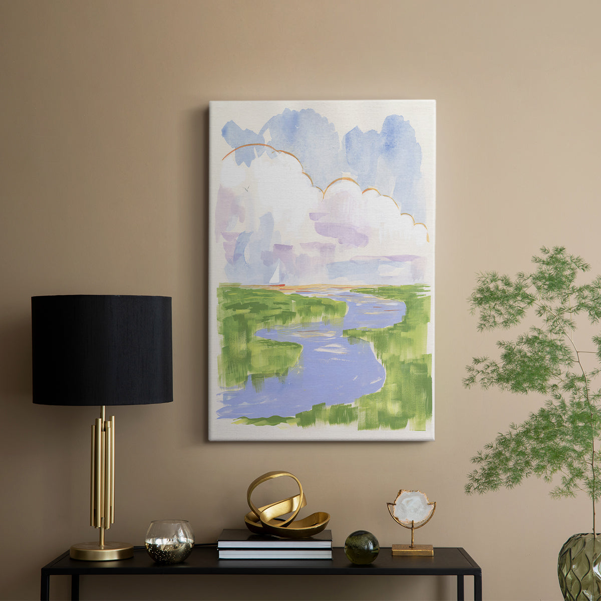 Low Country River Vista I - Canvas Art Print